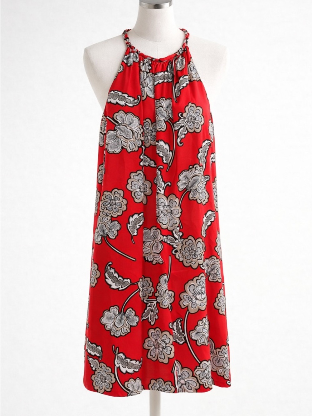 Alice + Olivia Quinn Sleeveless Braided Trim Mini Dress - Size Medium
